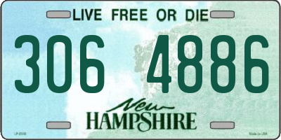 NH license plate 3064886