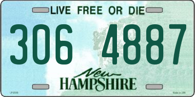 NH license plate 3064887