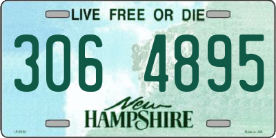 NH license plate 3064895