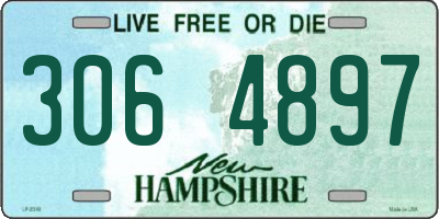NH license plate 3064897
