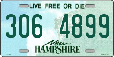 NH license plate 3064899