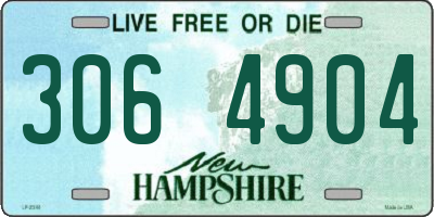 NH license plate 3064904