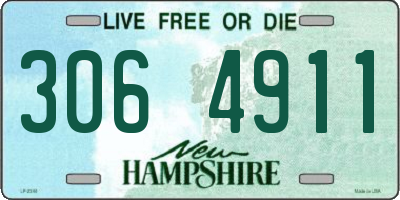 NH license plate 3064911