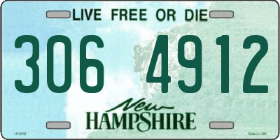 NH license plate 3064912