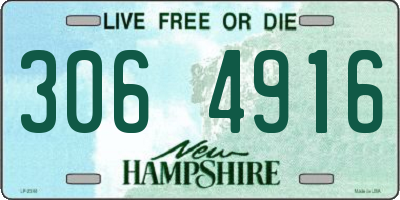 NH license plate 3064916