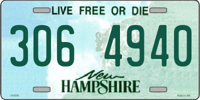 NH license plate 3064940