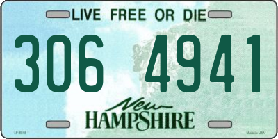 NH license plate 3064941