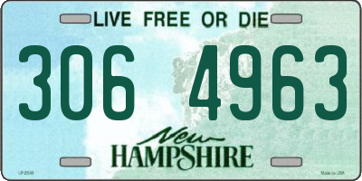 NH license plate 3064963
