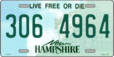 NH license plate 3064964