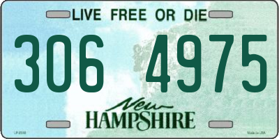 NH license plate 3064975