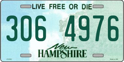 NH license plate 3064976