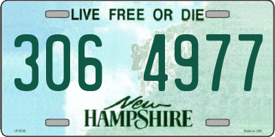 NH license plate 3064977