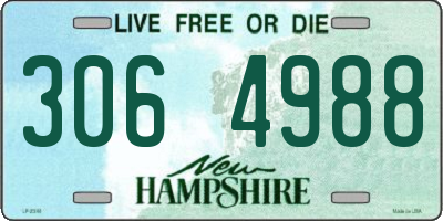 NH license plate 3064988