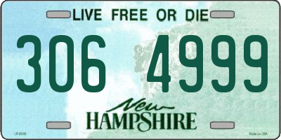 NH license plate 3064999