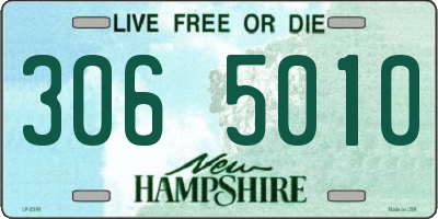 NH license plate 3065010