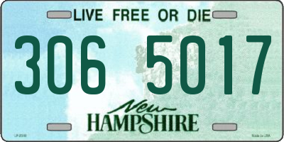 NH license plate 3065017