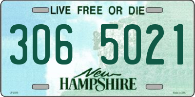NH license plate 3065021