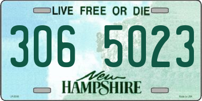 NH license plate 3065023