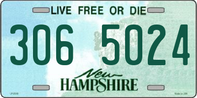 NH license plate 3065024