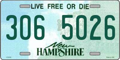 NH license plate 3065026