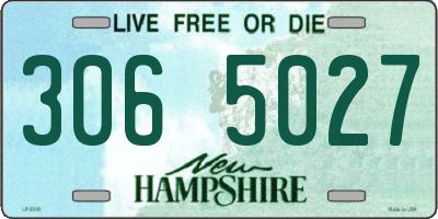 NH license plate 3065027