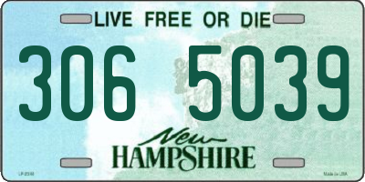 NH license plate 3065039