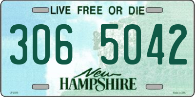 NH license plate 3065042