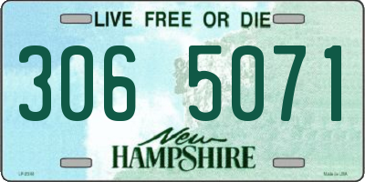 NH license plate 3065071