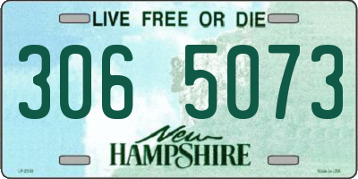 NH license plate 3065073