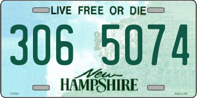 NH license plate 3065074