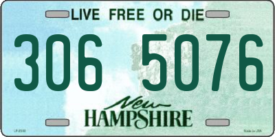 NH license plate 3065076