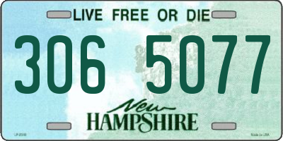 NH license plate 3065077