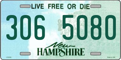NH license plate 3065080