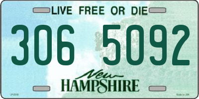 NH license plate 3065092