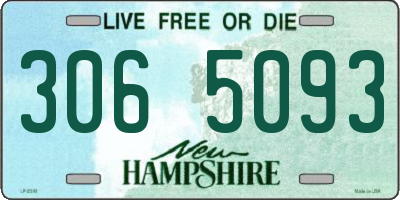 NH license plate 3065093