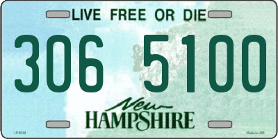 NH license plate 3065100