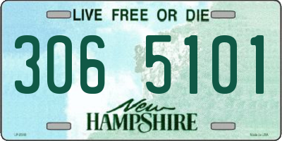 NH license plate 3065101