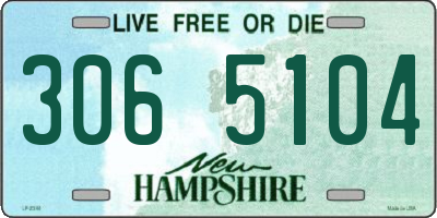 NH license plate 3065104