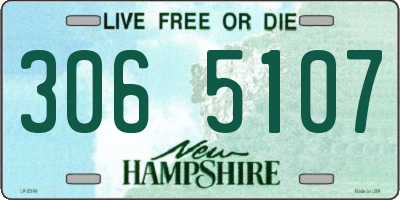 NH license plate 3065107