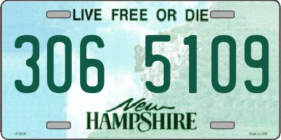 NH license plate 3065109