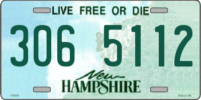 NH license plate 3065112