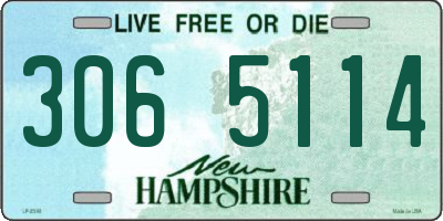 NH license plate 3065114