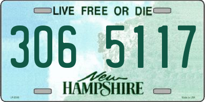 NH license plate 3065117