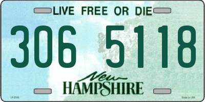NH license plate 3065118