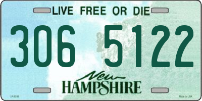 NH license plate 3065122