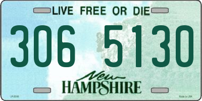 NH license plate 3065130