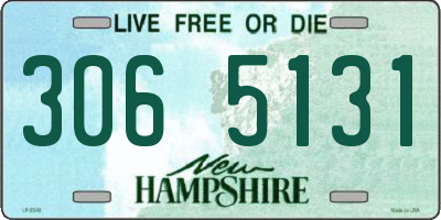 NH license plate 3065131