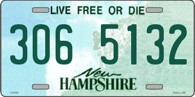 NH license plate 3065132