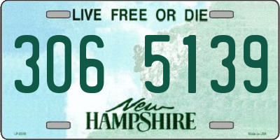 NH license plate 3065139