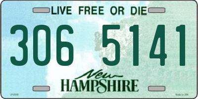 NH license plate 3065141